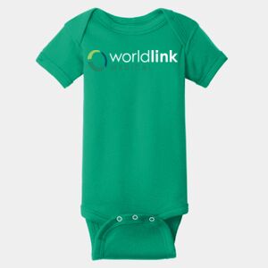 Infant Short Sleeve Baby Rib Bodysuit Thumbnail
